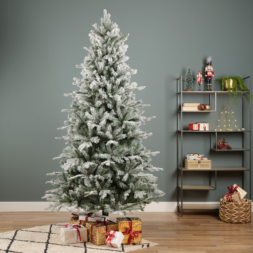 7FT Frosted Vermont Spruce Kaemingk Everlands Christmas Tree | AT38